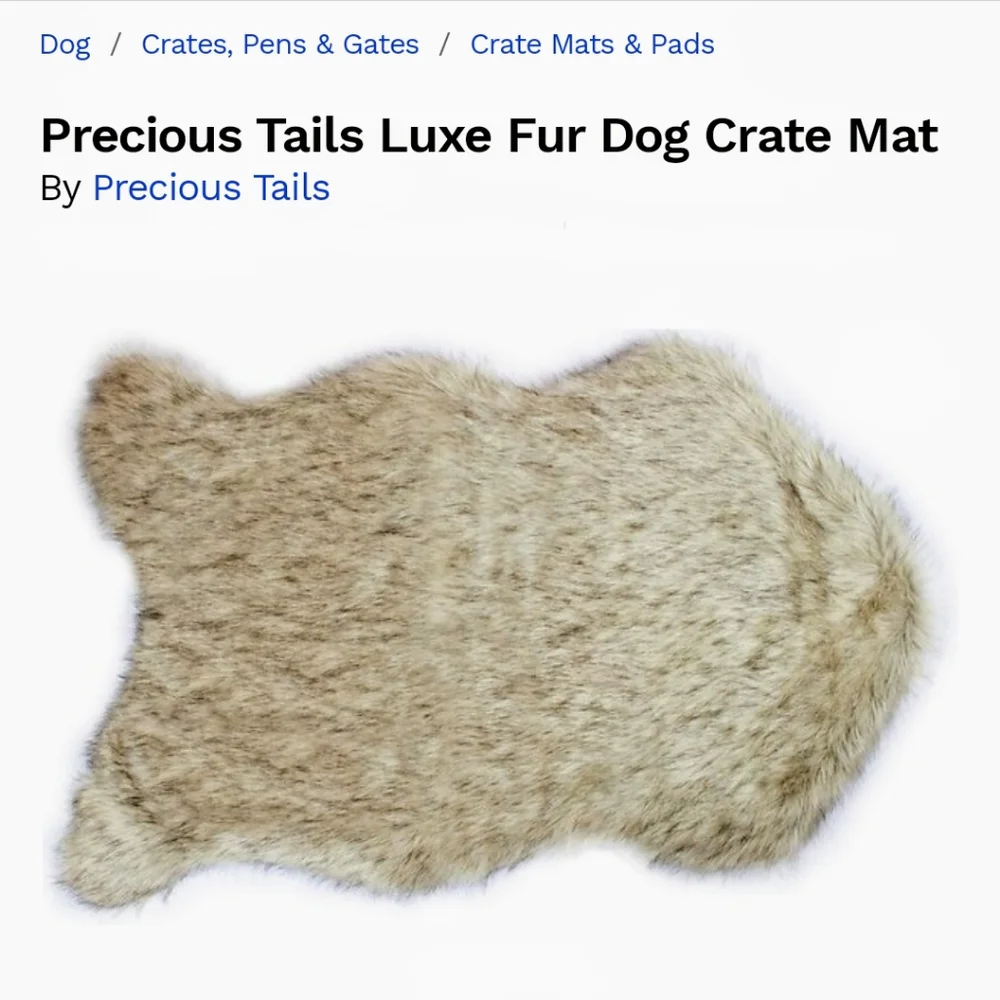 Precious Tails Black Level de Luxe Dog Mat